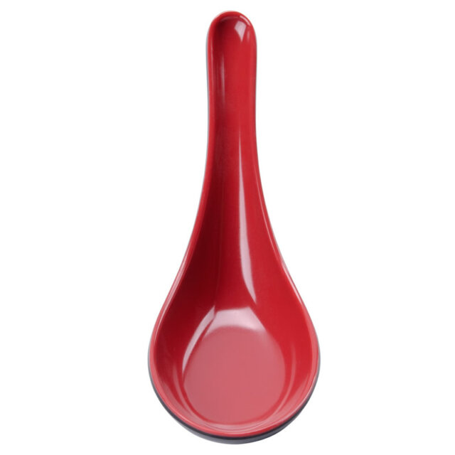 Soup Spoon Black & Red