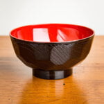 Black Lacquer Japanese Miso Bowl Example