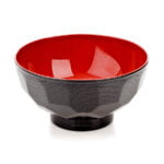Black Lacquer Japanese Miso Bowl Top