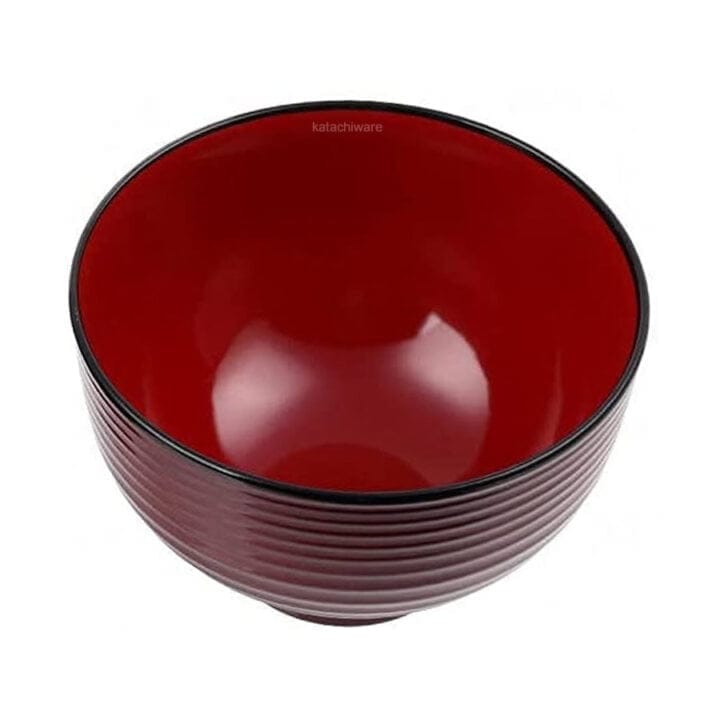 Red Yamanaka-Nuri Soup Bowls Red Yamanaka-Nuri Soup Bowls