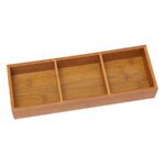Bamboo 3 Compartment Tray