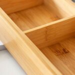 Bamboo 3 Compartment Tray