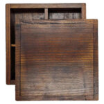 Wooden Bento Box Lid & Base
