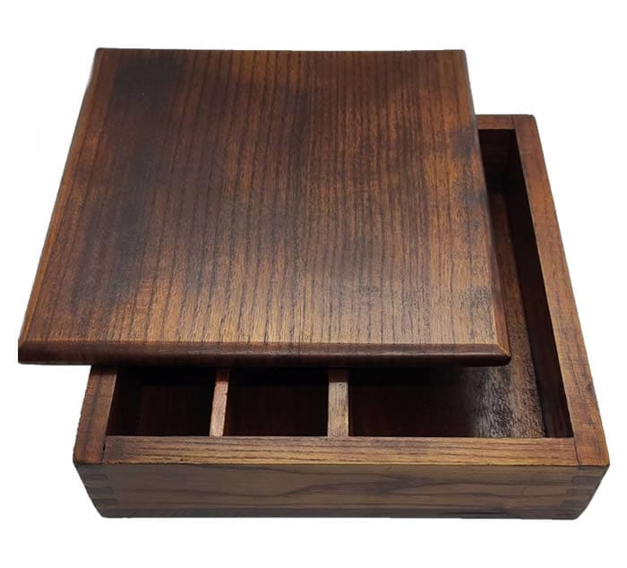 Wooden Bento Box Lid &Amp; Base Top 2