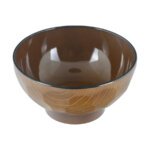 Lacquered Wood Grain Bowl