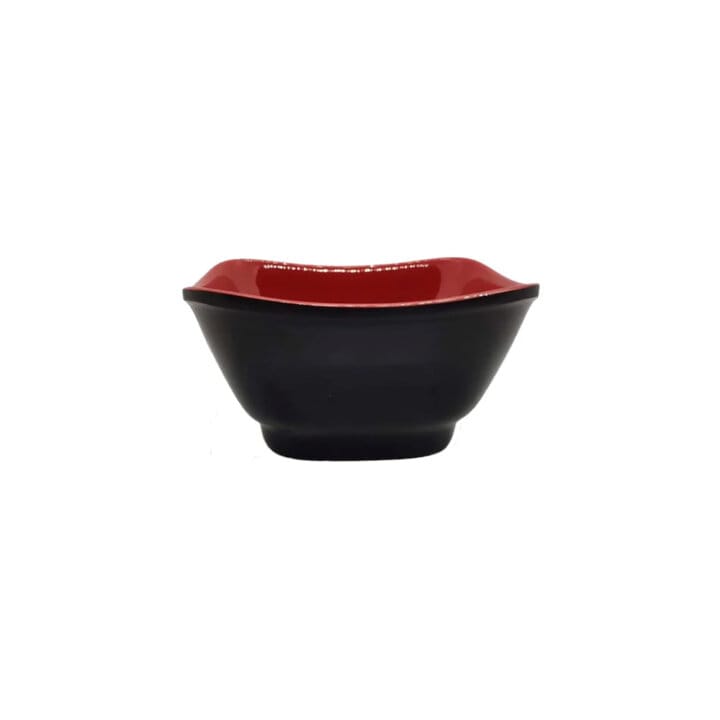Red &Amp; Black Condiments Side Bowl