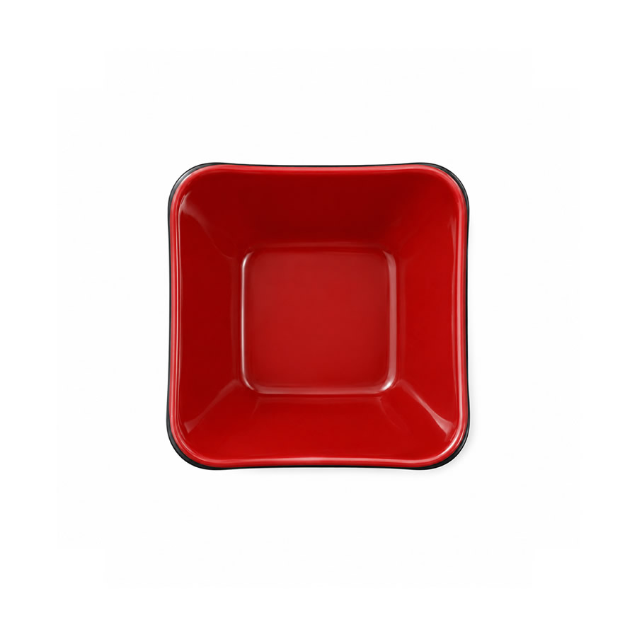 Red & Black Condiments Side Bowl Top Red & Black Condiments Side Bowl Top