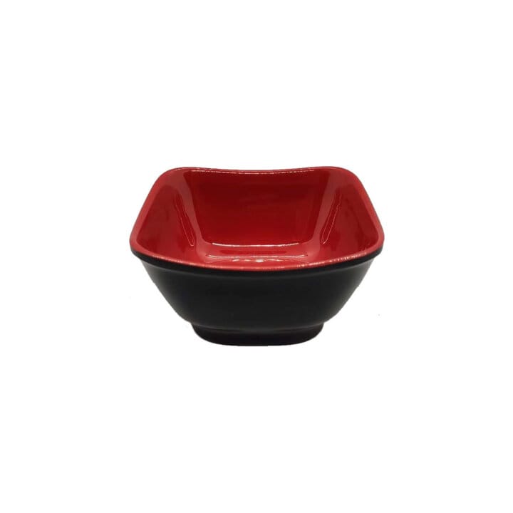 Red &Amp; Black Condiments Side Bowls