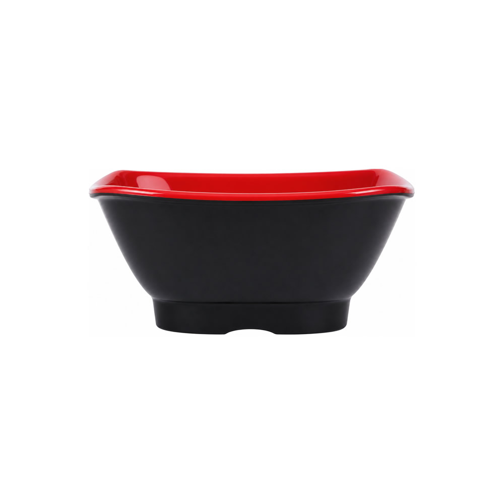 Red & Black Square Side Bowl