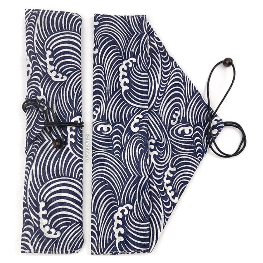 Blue Great Wave Chopstick & Cutlery Bag