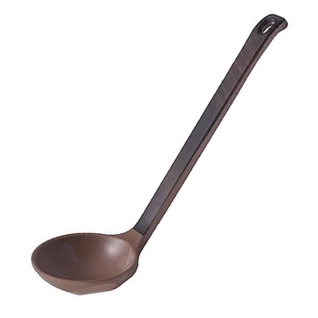 Brown Long Handle Ramen Spoon