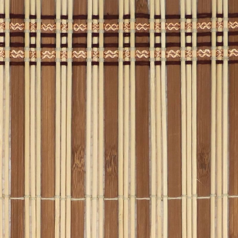 Bamboo Slatted Placemat, Natural Wood