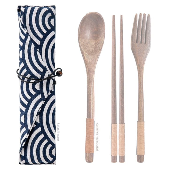 Japanese Wave Chopstick &Amp; Cutlery Bags Japanese Wave Chopstick &Amp; Cutlery Bags