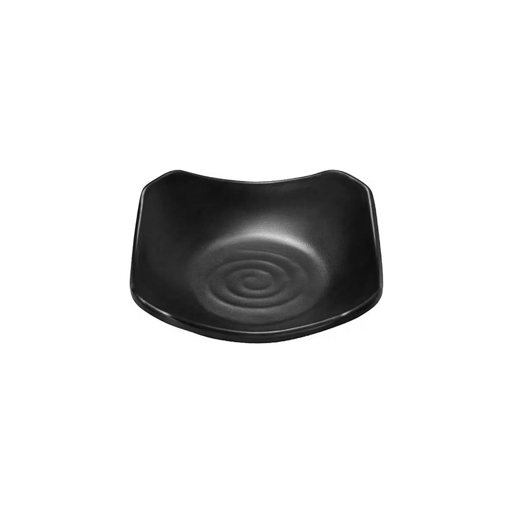 Matte Black Condiments Plate Matte Black Condiments Plate