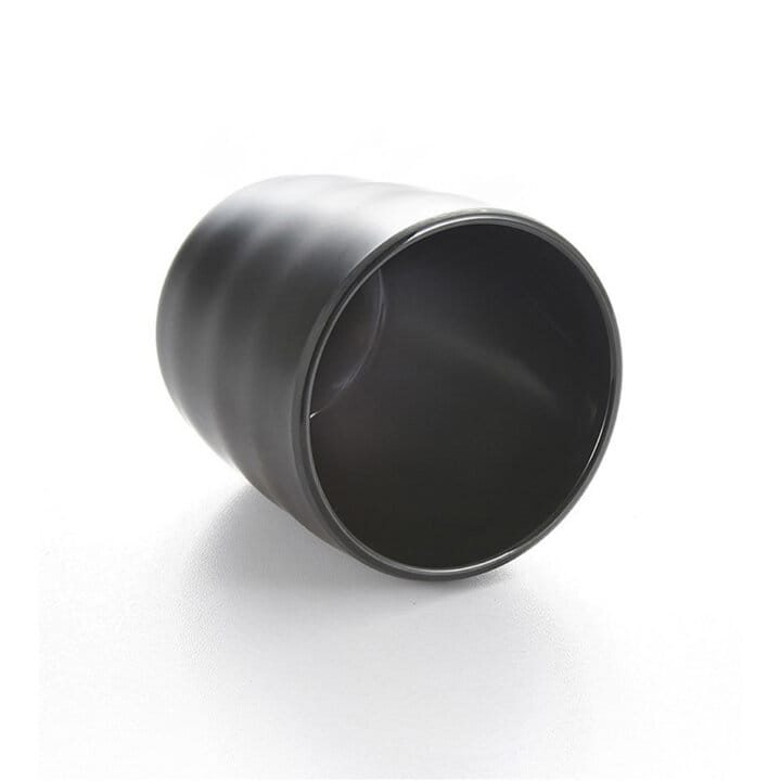 Matt Black Melamine Tea Cup Inside