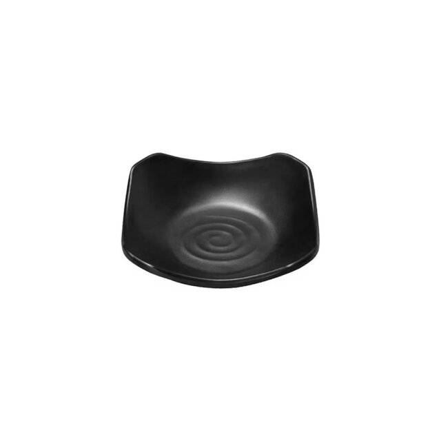 Matte Black Condiments Plate