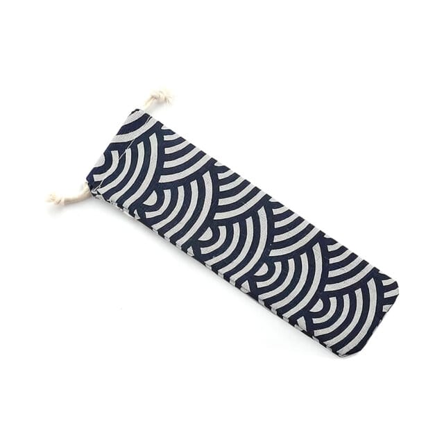 Seigaiha (Blue Ocean Wave) Chopstick Pouch