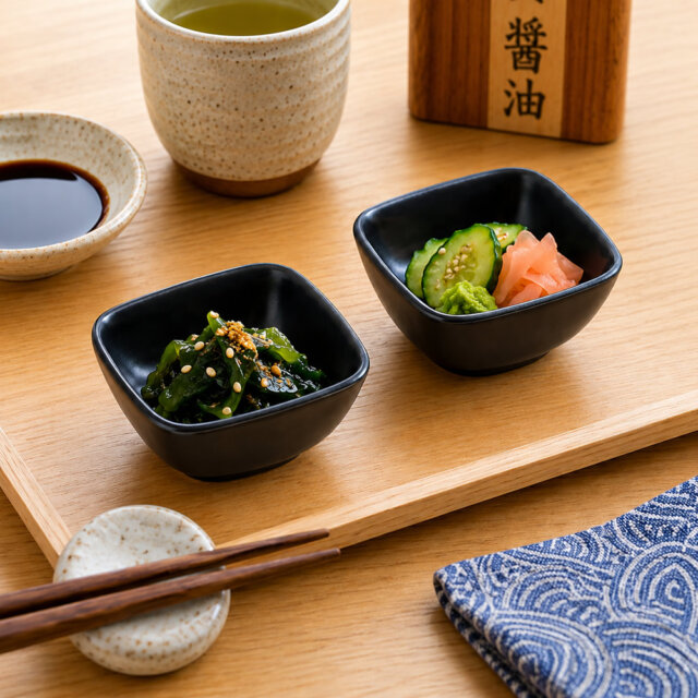 Small Matte Black Sauce Bowl