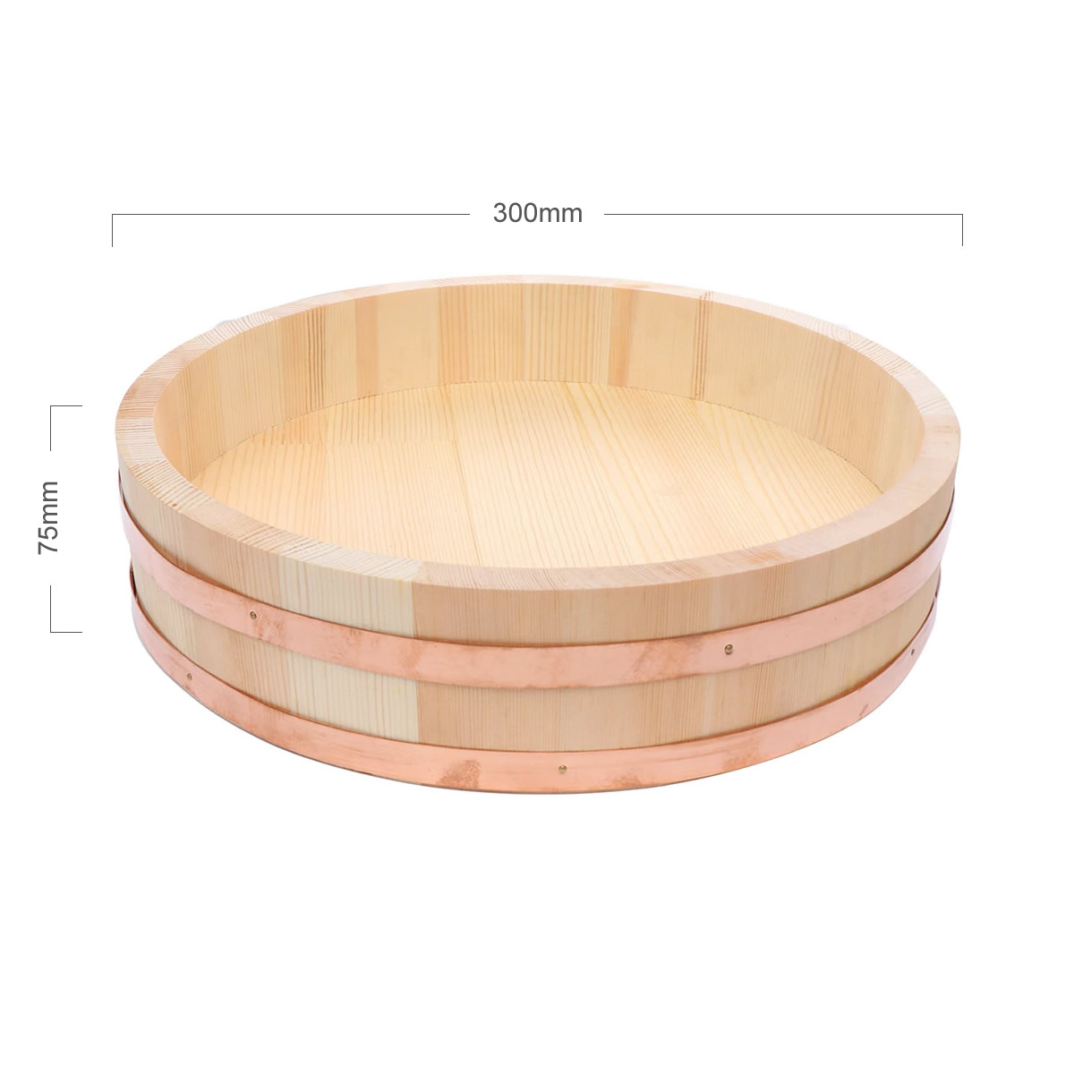 Wooden Sushi Oke Dimensions 300Mm