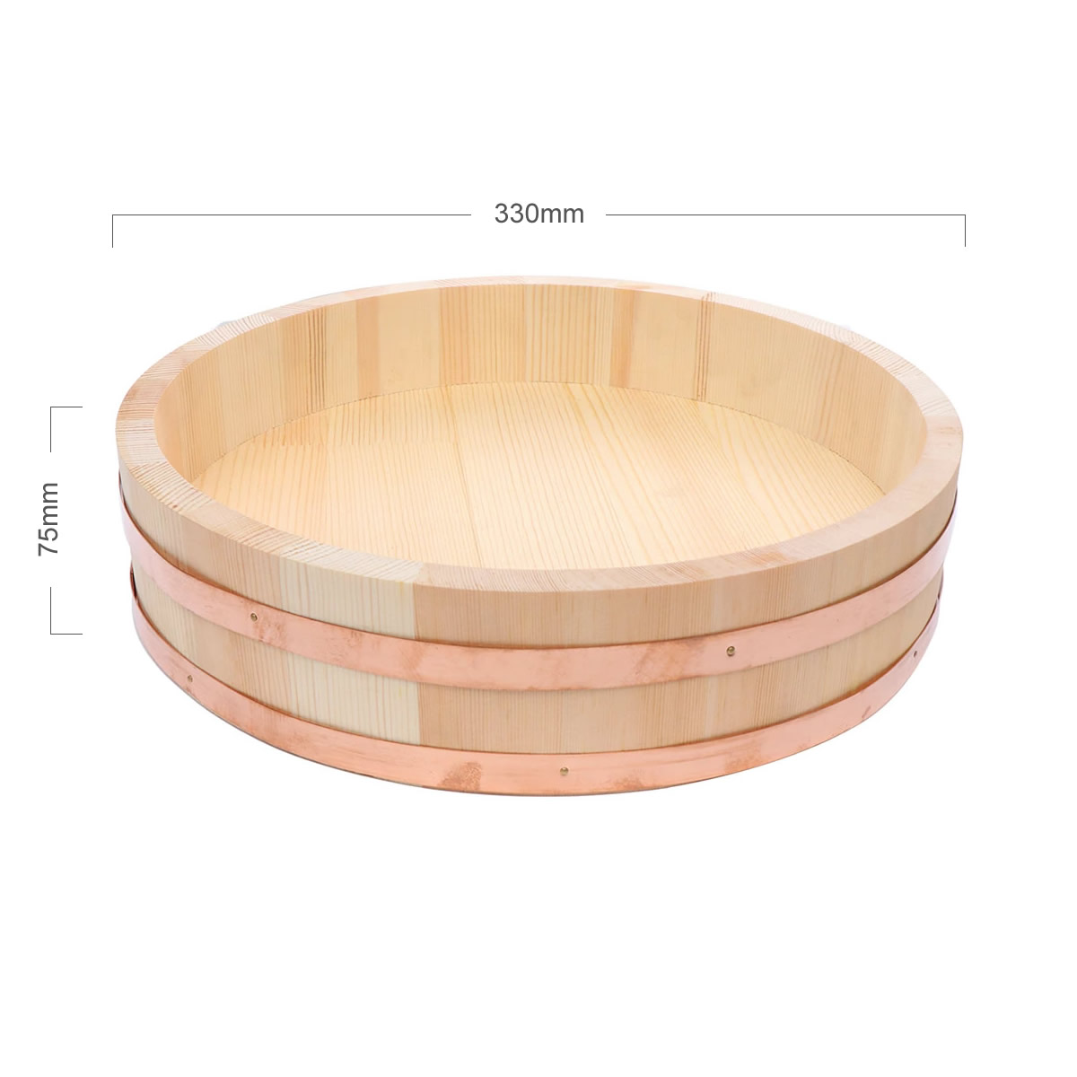 Wooden Sushi Oke Dimensions 330Mm