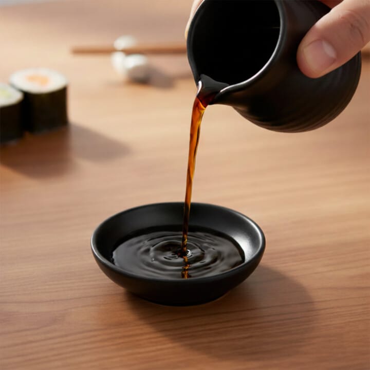 Round Matte Black Sauce Dish