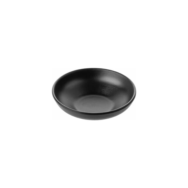 Round Matte Black Sauce Dish