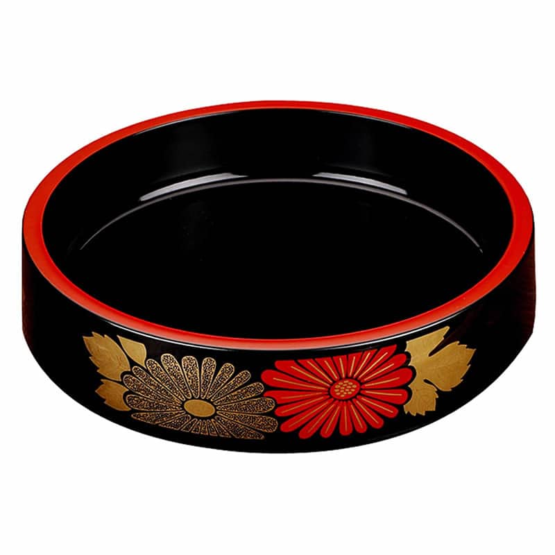 Round Sushi Tray With Pattern