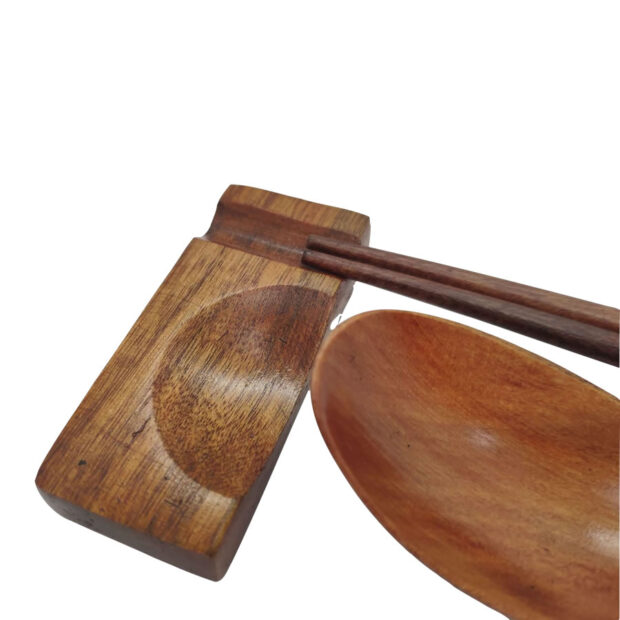 Chopstick & Spoon Holder Wood