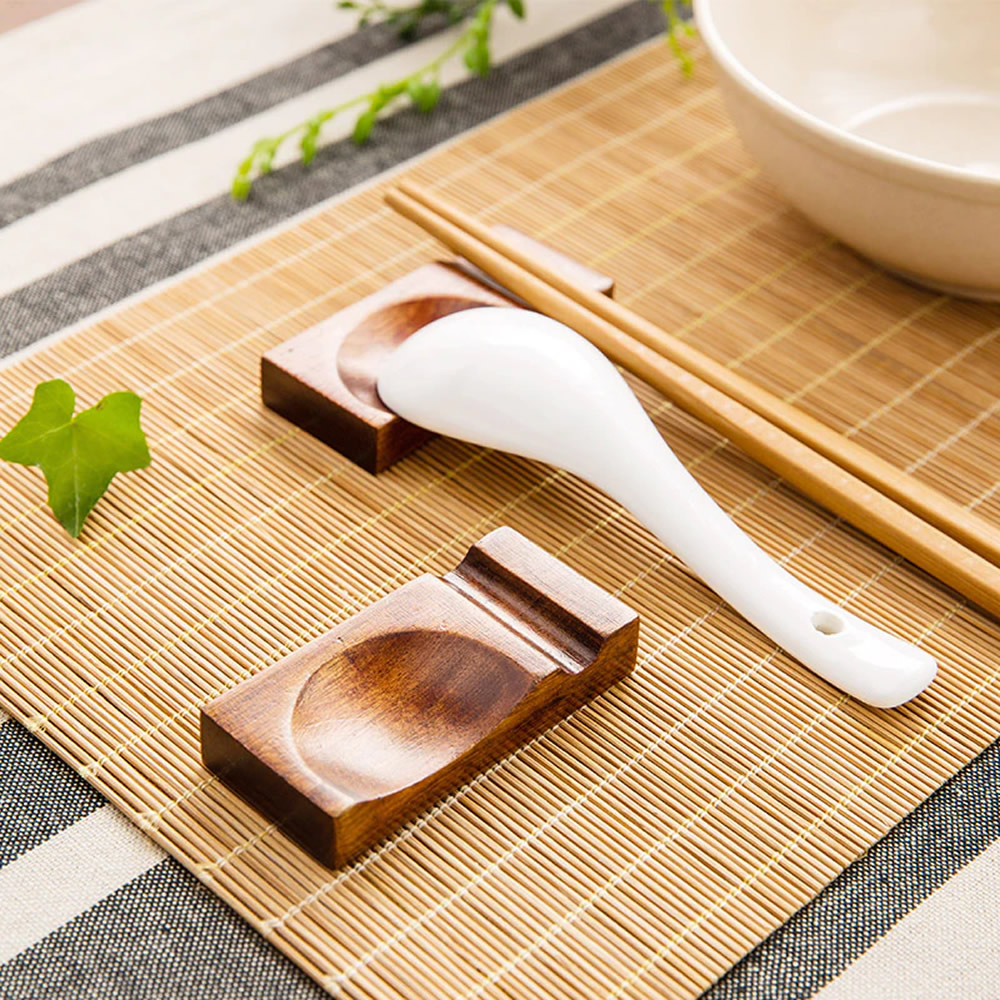 Wooden Chopstick & Spoon Rest Idea