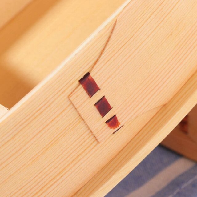 Light 2 Tier Wooden Bento Box