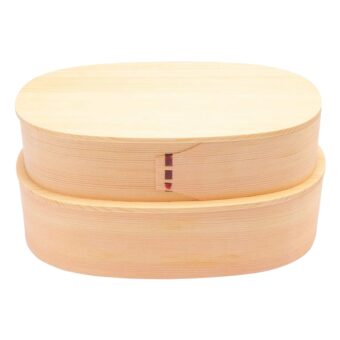 Double-Layer Willow Wood Bento Box