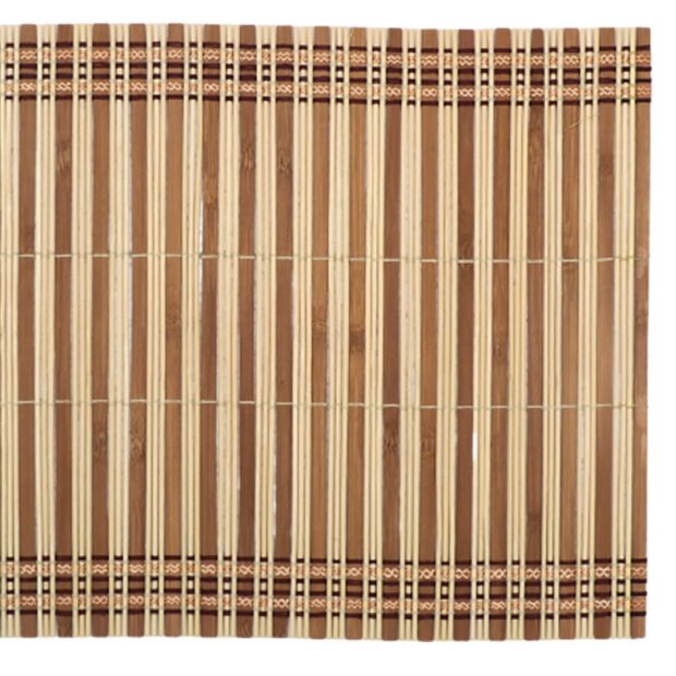 Bamboo Slatted Placemat, Natural Wood