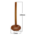 Wooden Ramen Spoon & Holes Dimensions
