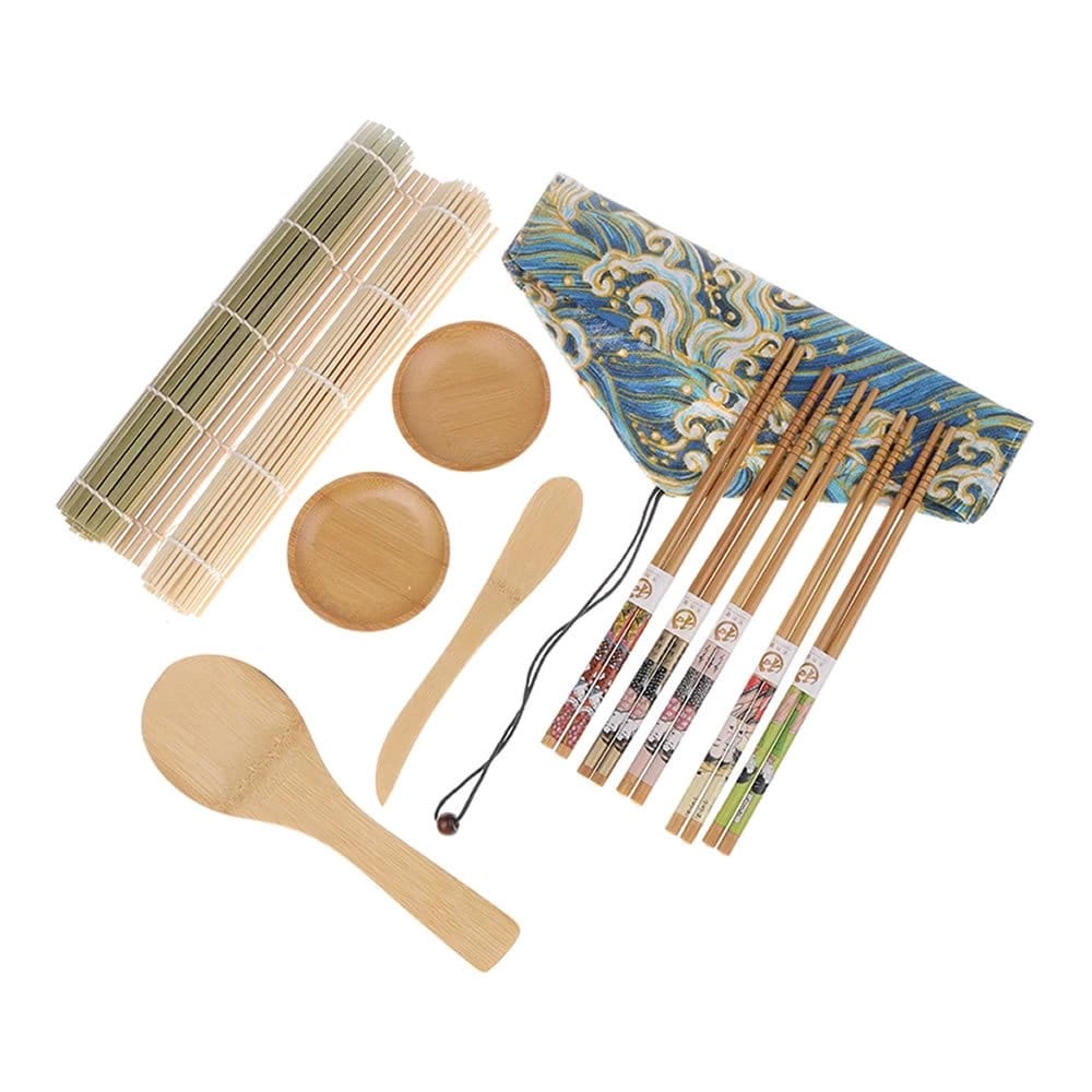 12 Piece Bamboo Sushi Maker Set