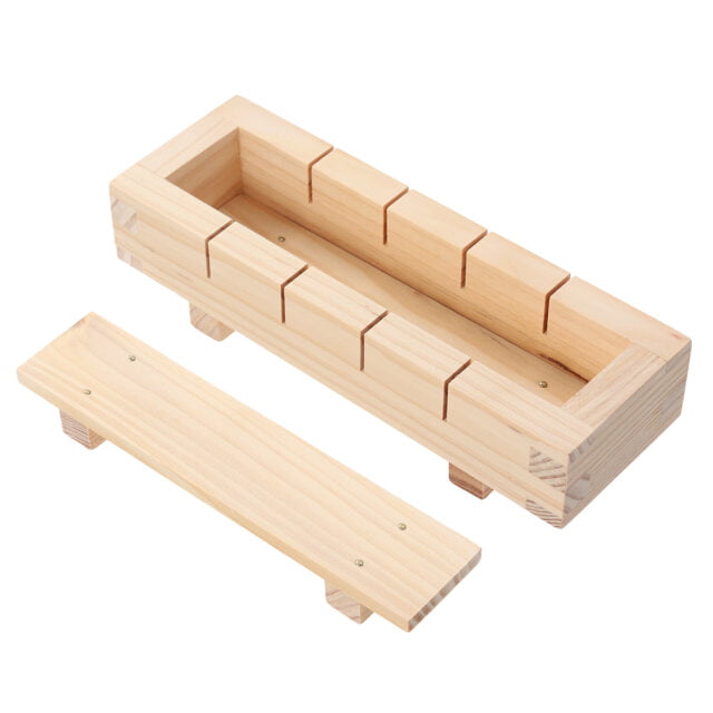 Rectangular Wood Sushi Press Set