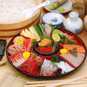 Japanese Sushi Set &Amp; Server