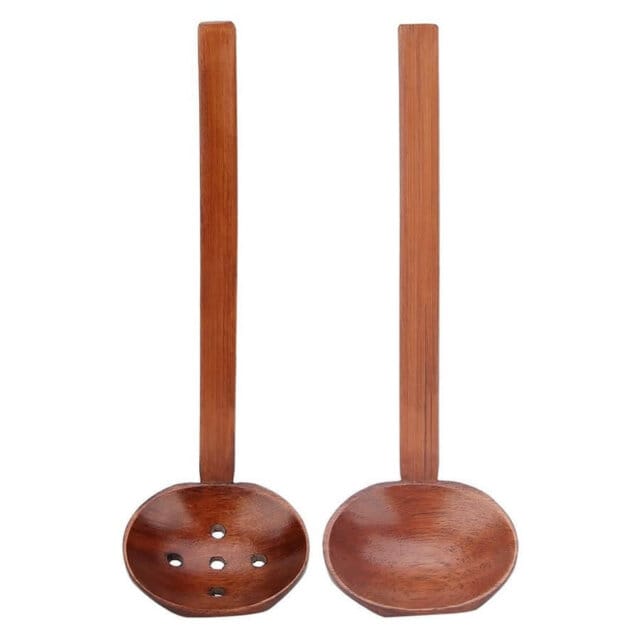 Long Handle Ramen Wooden Spoon Set