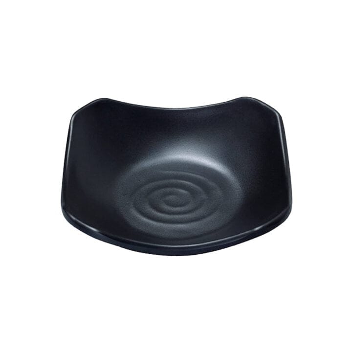 Matt Black Condiments Plate