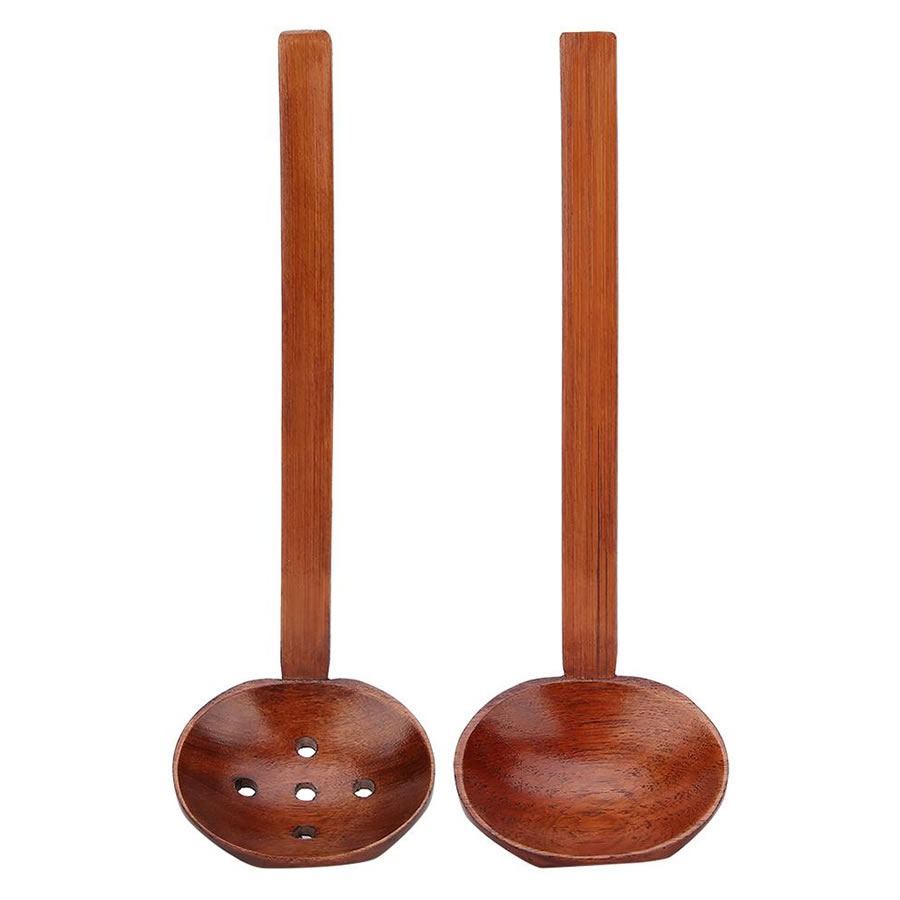 Long Handle Ramen Wooden Spoon Set
