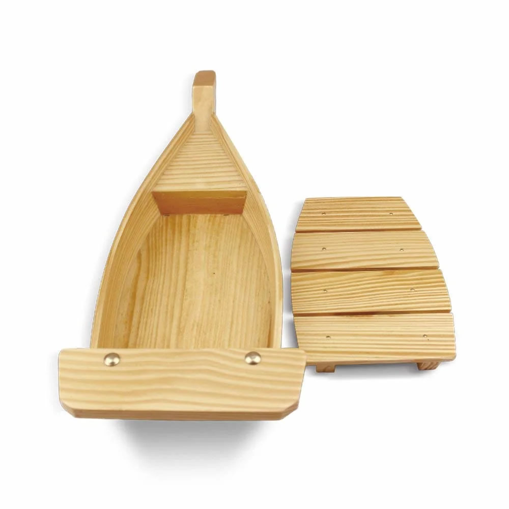 Wooden Sushi Boat Serving Tray