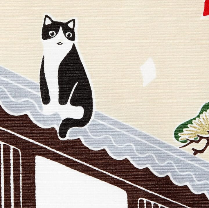 Japanese Tama &Amp; Lion Dance Furoshiki Cloth Japanese Tama &Amp; Lion Dance Furoshiki Cloth