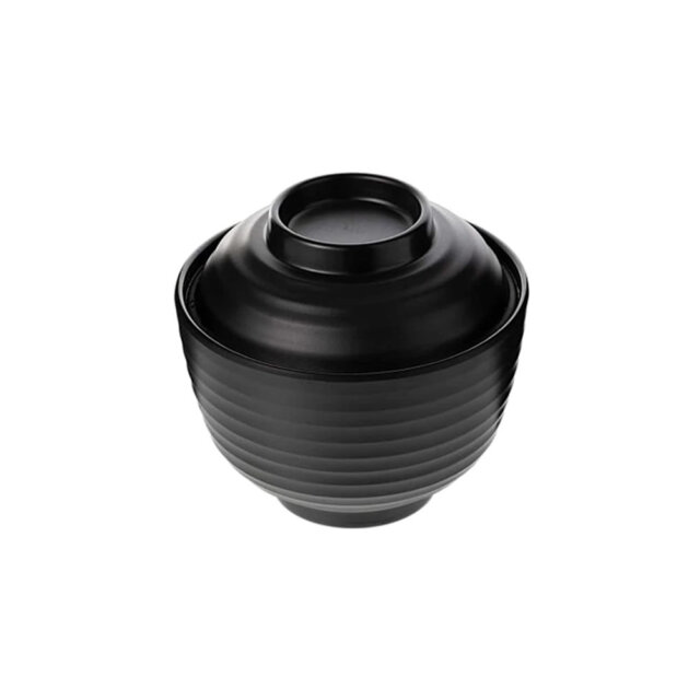 Matte Black Miso Bowl &Amp; Lid Matte Black Miso Bowl &Amp; Lid