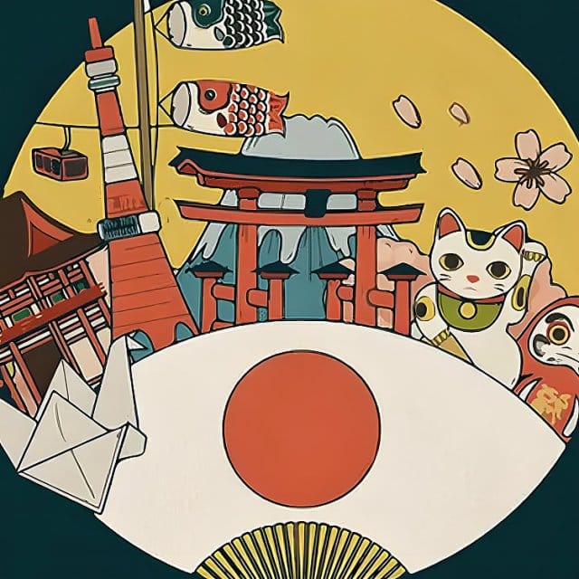 Japanese Themed Apron