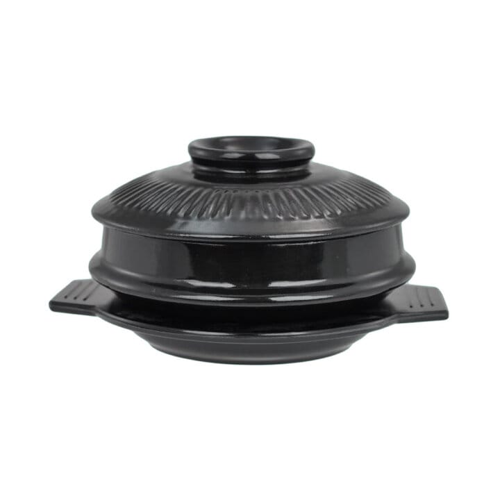 Large Korean Dolsot Ceramic Pot &Amp; Base Large Korean Dolsot Ceramic Pot &Amp; Base