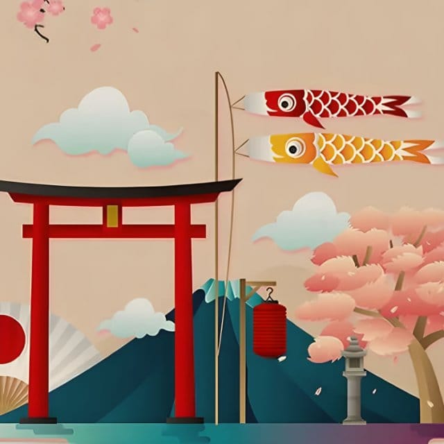 Springtime in Japan Apron