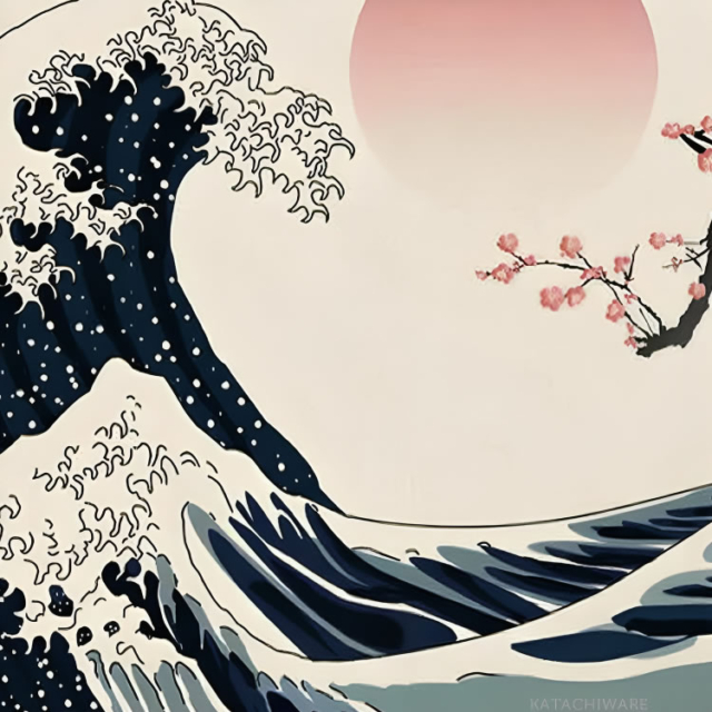 The Great Wave Off Kanagawa Apron