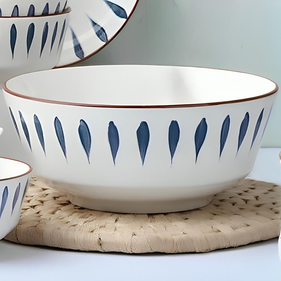 Ezuke Series Large Ceramic Ramen Bowls