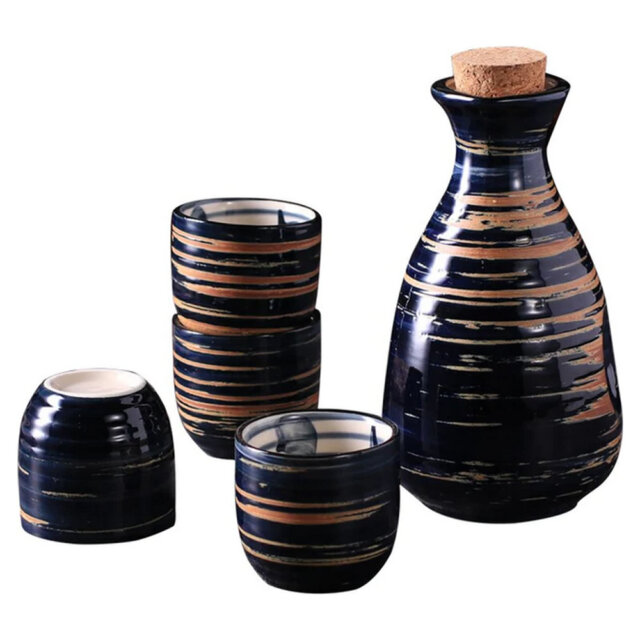 Sunset Sea Ceramic Sake Set