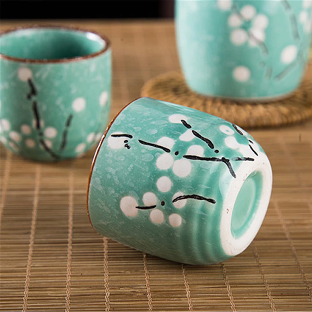 Traditional Green Sake Cups