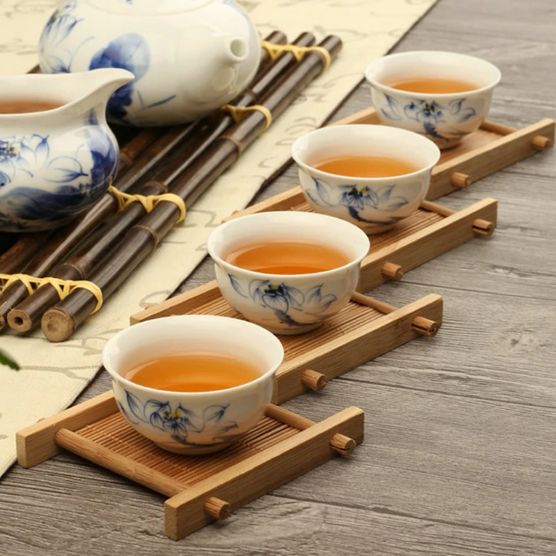 Bamboo Tea Cup Trays